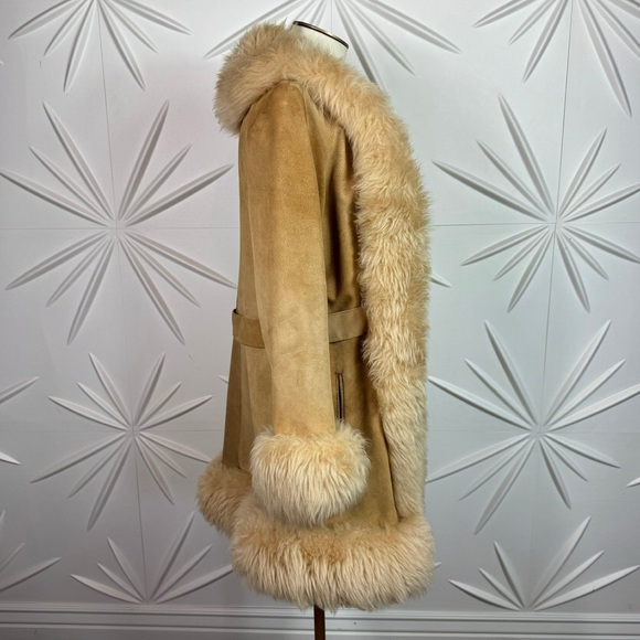 🎸  PENNY LANE COAT FREE PEOPLE VINTAGE ROSE BOWL CIRCA 1970’S🤘🏽 - Picture 6 of 14